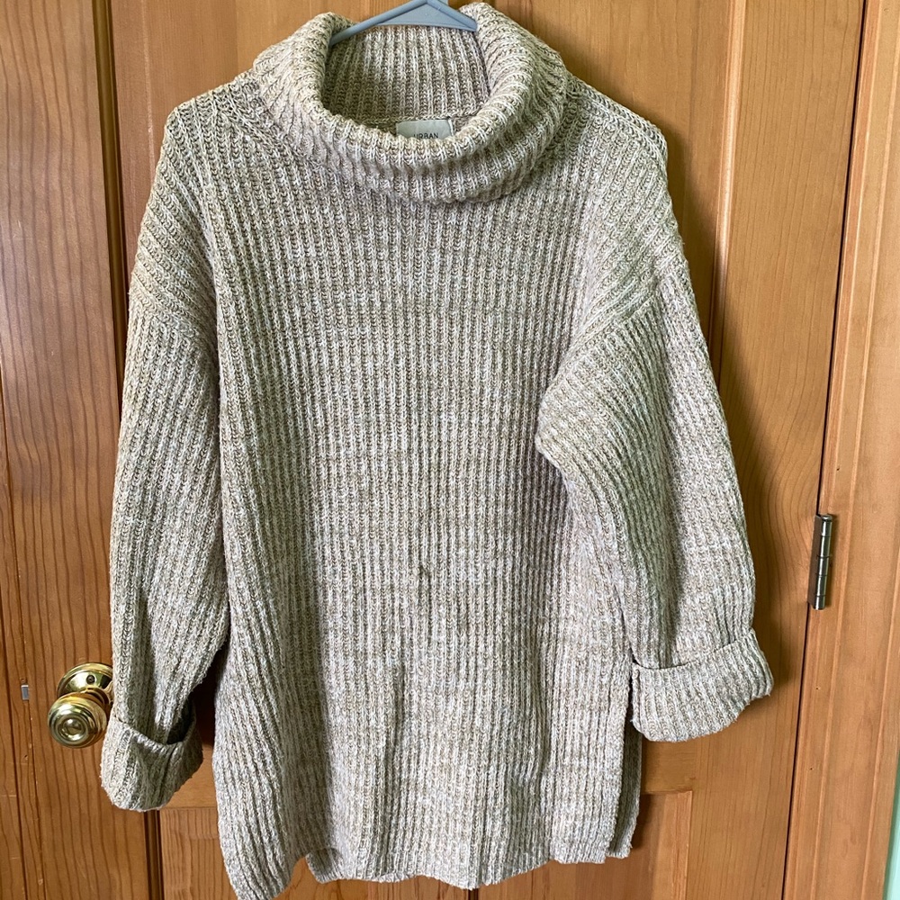 Urban Outfitters tan turtleneck sweater